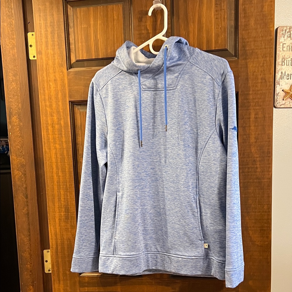 Tommy Bahama Men's Light Blue Hoodie Sweater